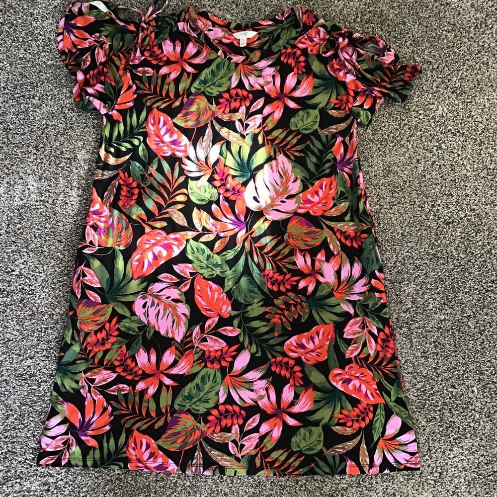 Terra and Sky Floral Dress (with pockets) Sz 14w NWT